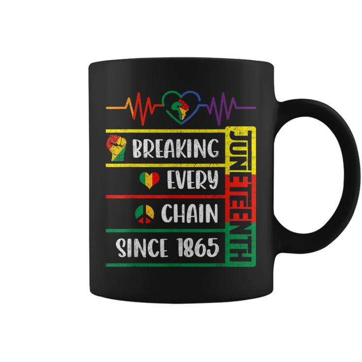 Junenth Breaking Every Chain Since 1865 Freedom Day  Coffee Mug
