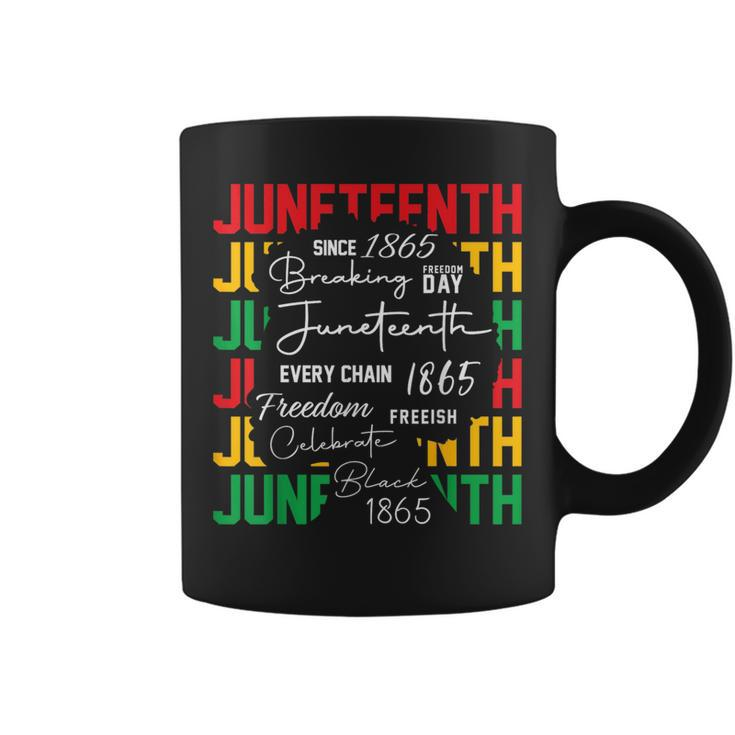 Junenth Celebrate Black Freedom Breaking Every Chain 1865 Coffee Mug