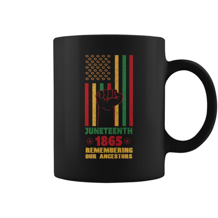 Junenth - Fist - Flag - 1865 - Remembering Our Ancestors   Coffee Mug