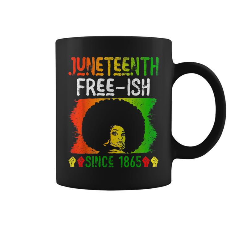 Junenth Free-Ish Since 1865 Black History Black Woman  Coffee Mug