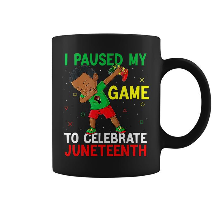 Junenth I Paused My Game To Celebrate Junenth Gaming Coffee Mug