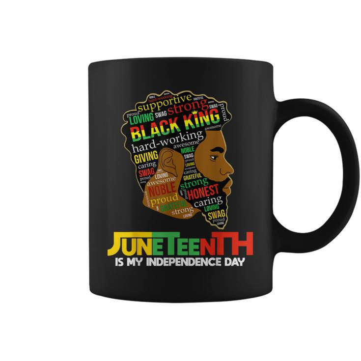 Junenth Is My Independence Day Black King Fathers Day Men  Coffee Mug