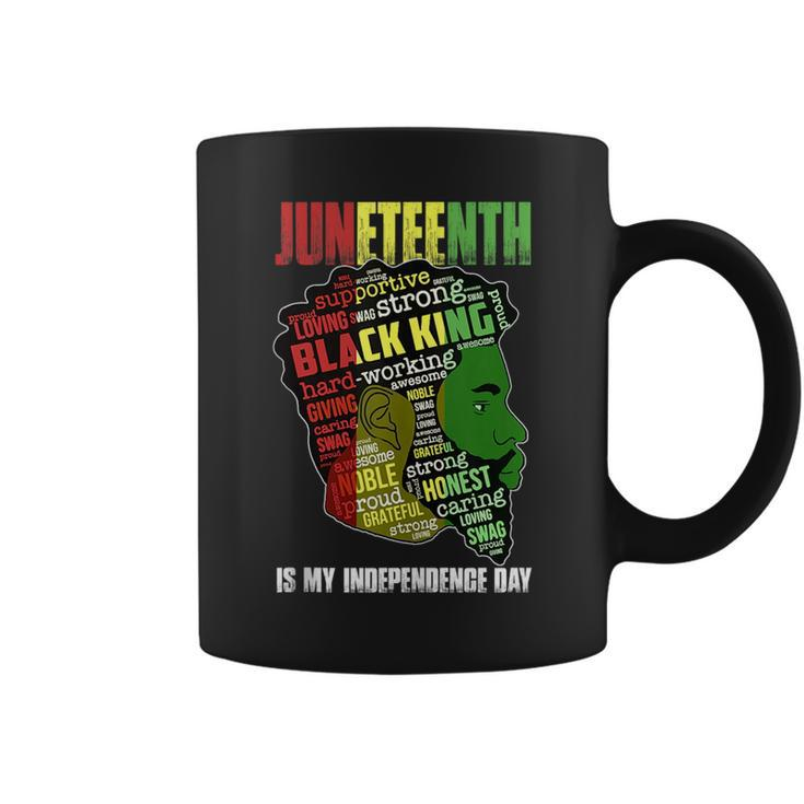 Junenth Is My Independence Day Black King Fathers Day Men  Coffee Mug