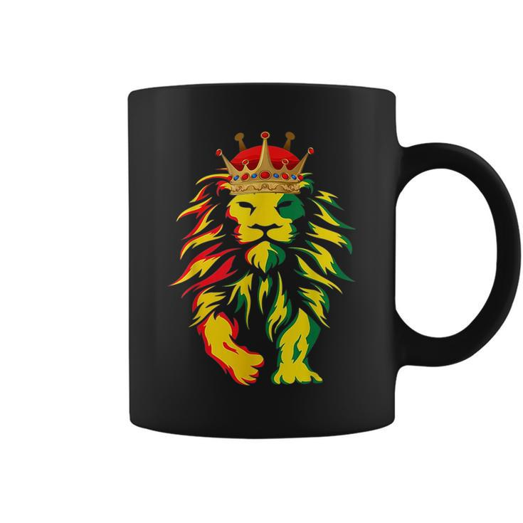 Junenth Is My Independence Day Black King Lion Father Day  Coffee Mug
