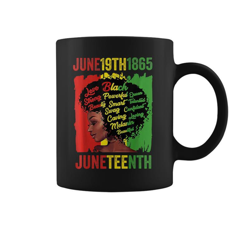 Junenth Is My Independence Day Black Queen Black Pride  Coffee Mug