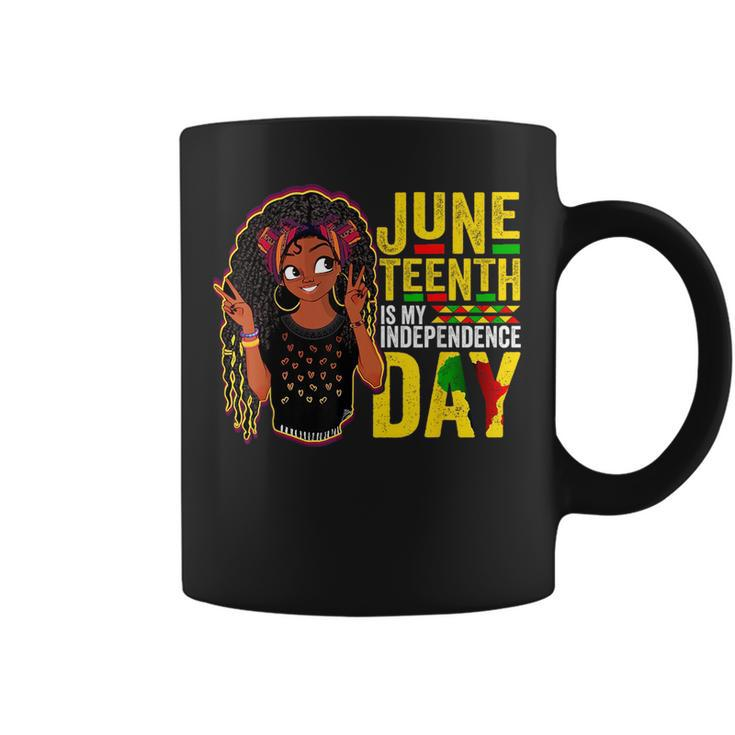 Junenth Is My Independence Day Cute Girls Ns Women  Coffee Mug
