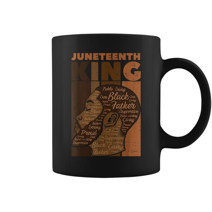 Junenth King Black Father Melanin African Dad Papa Men  Coffee Mug
