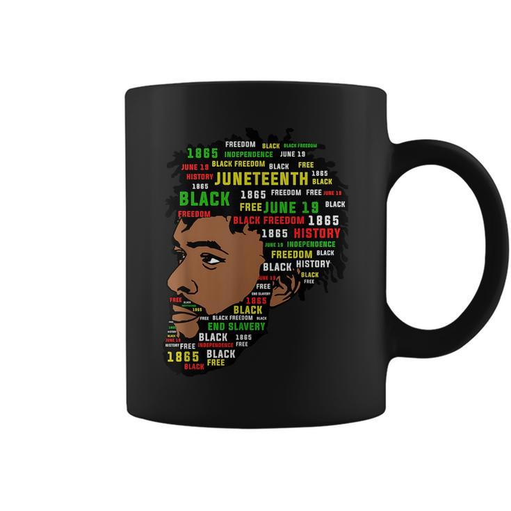 Junenth Mans Head 1865 Black Freedom Coffee Mug