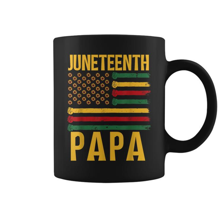 Junenth Papa 1865 Family Black African Dad Father Daddy  Coffee Mug