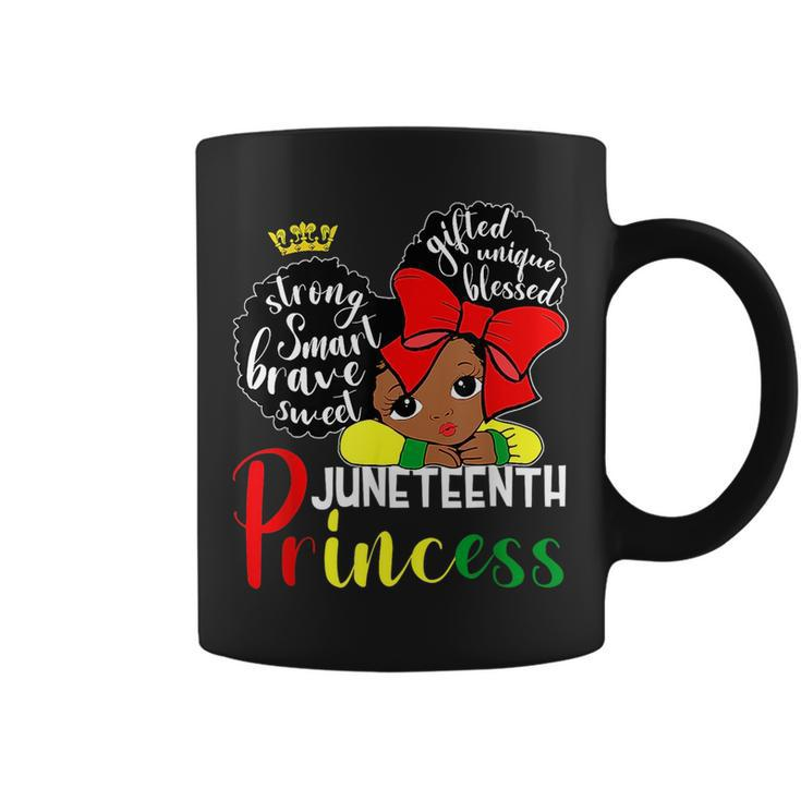 Junenth Princess Black Girls Kids Afro American Freedom  Coffee Mug