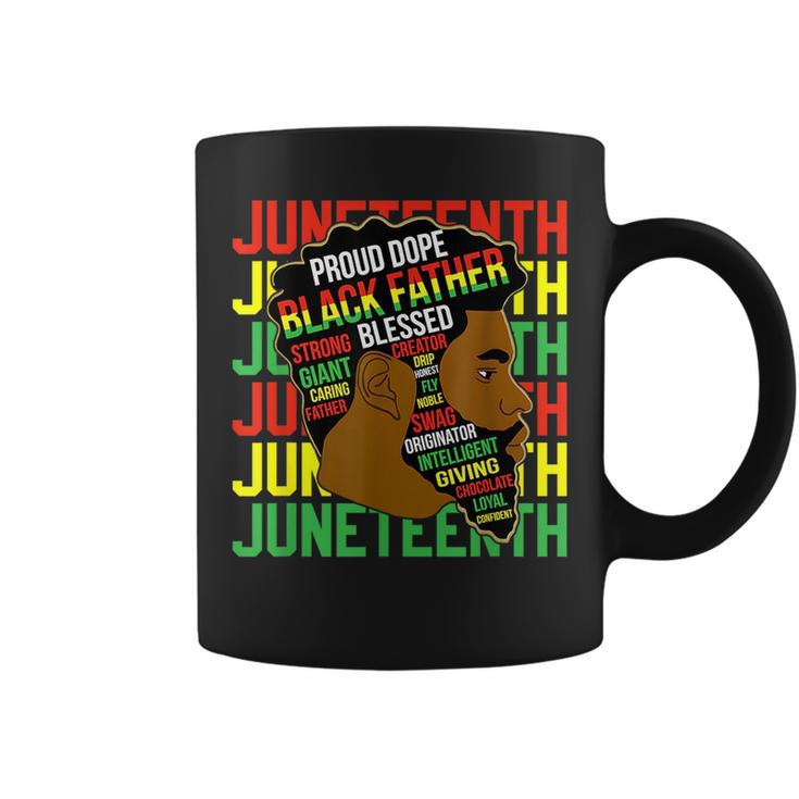 Junenth Proud Black Men Fathers Day Black History African  Coffee Mug