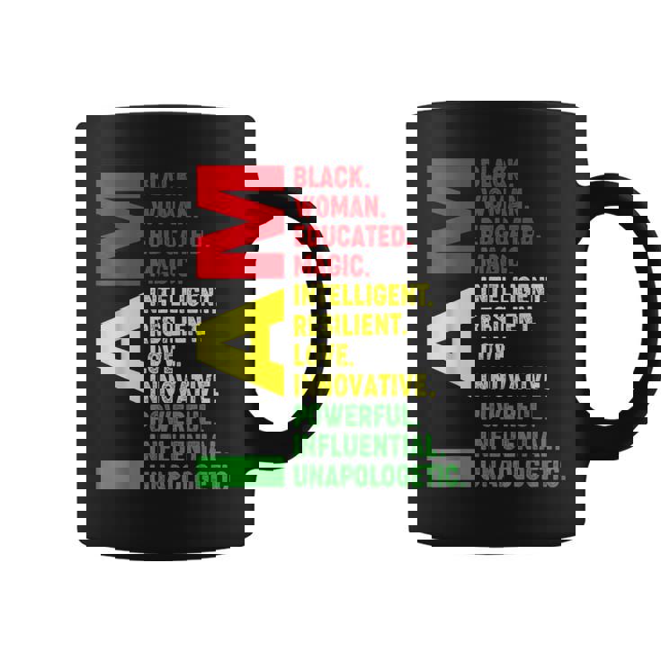 Junenth Proud Black Woman Queen African American Melanin Coffee Mug