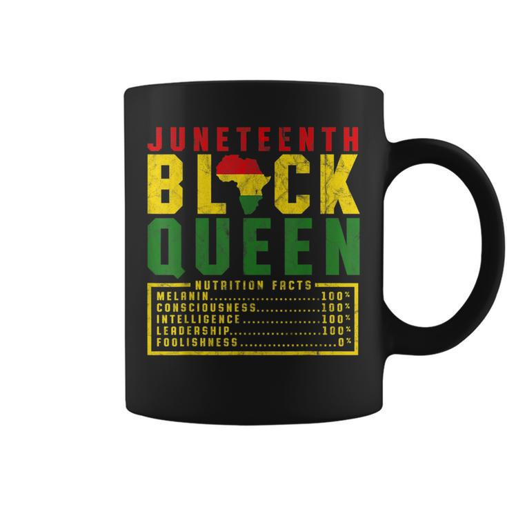Junenth Womens Black Queen Nutrition Melanin Black Pride  Coffee Mug