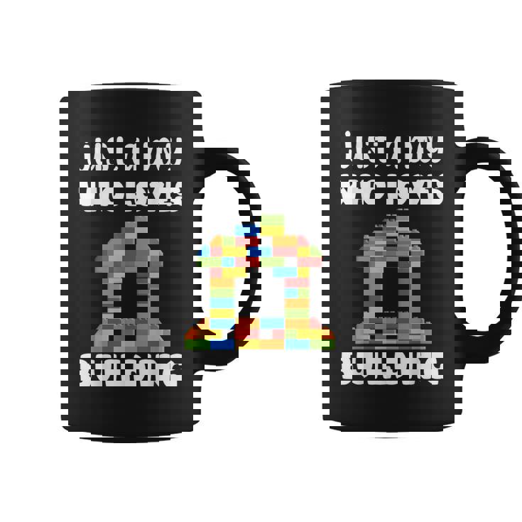 Just A Boy Who Loves Building Blocks Master Builder  Coffee Mug