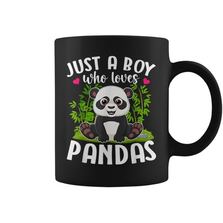 Just A Boy Who Loves Pandas Funny Panda Lover  Coffee Mug