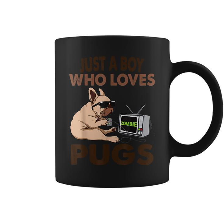 Just A Boy Who Loves Pugs Coffee Mug