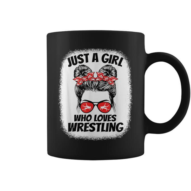 Just A Girl Who Loves Wrestling Wrestler Girls Kids  Coffee Mug