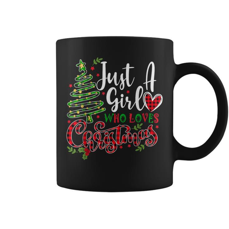 Just A Girl Who Loves Christmas A For Xmas Girls Coffee Mug