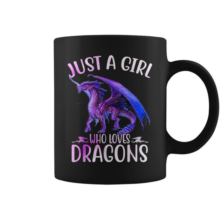 Just A Girl Who Loves Dragons Dragon Lovers Girls Coffee Mug