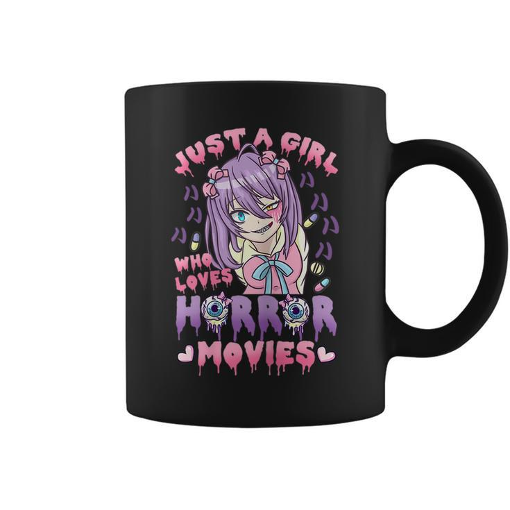 Just A Girl Who Loves Horror Movies Anime Halloween Costume Coffee Mug