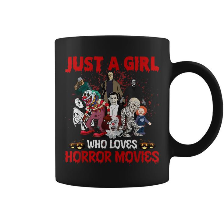 Just A Girl Who Loves Horror Movies Movies Coffee Mug