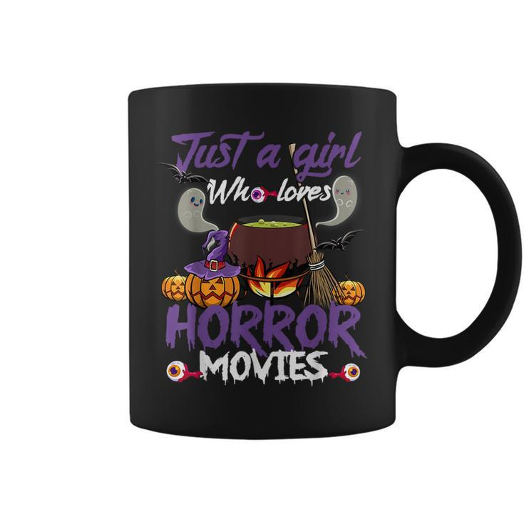 Just A Girl Who Loves Horror Movies Halloween Costume Halloween Costume Coffee Mug