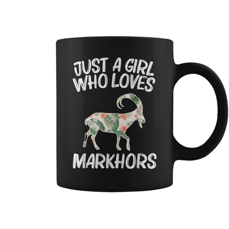 Just A Girl Who Loves Markhors For Goat Kid Ibex Coffee Mug