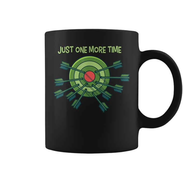 Just One More Time I Archery Target Arrow  Coffee Mug