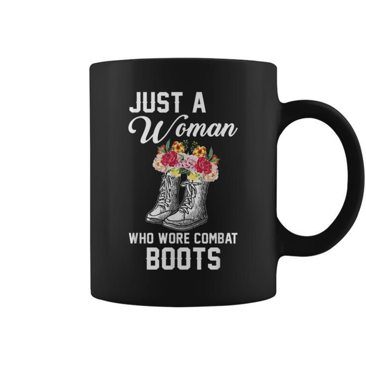 Just A Woman Who Wore Combat Boots Coffee Mug