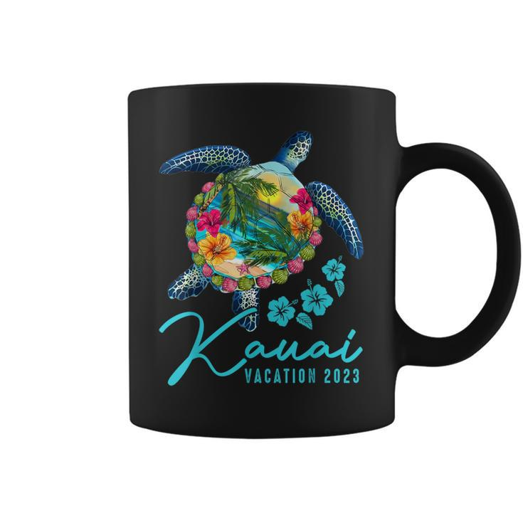 Kauai Sea Turtle Hawaiian Family Vacation 2023 Group Coffee Mug