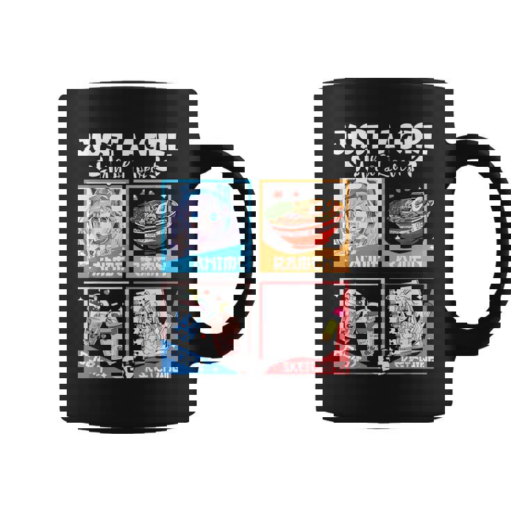 Kawaii Anime Ramen Boba And Sketching Japanese Girls Ns Coffee Mug