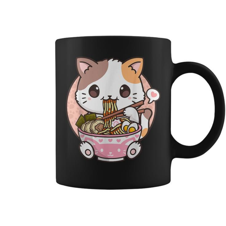Kawaii Anime Ramen Cat Neko Coffee Mug