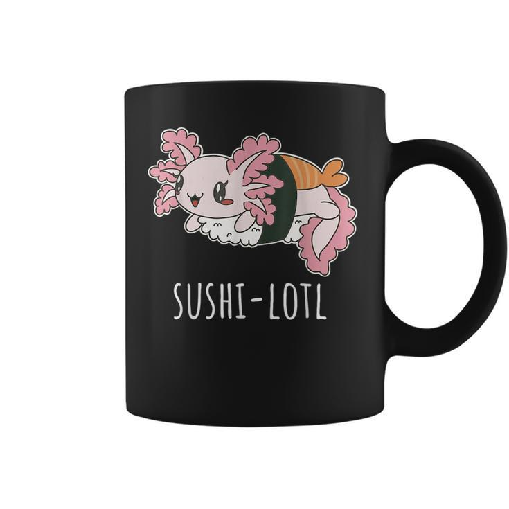 Kawaii Axolotl Cute Japanese Sushi Coffee Mug