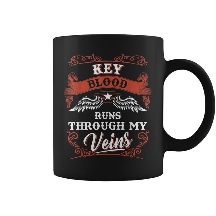 Key Blood Runs Through My Veins Family Christmas Coffee Mug