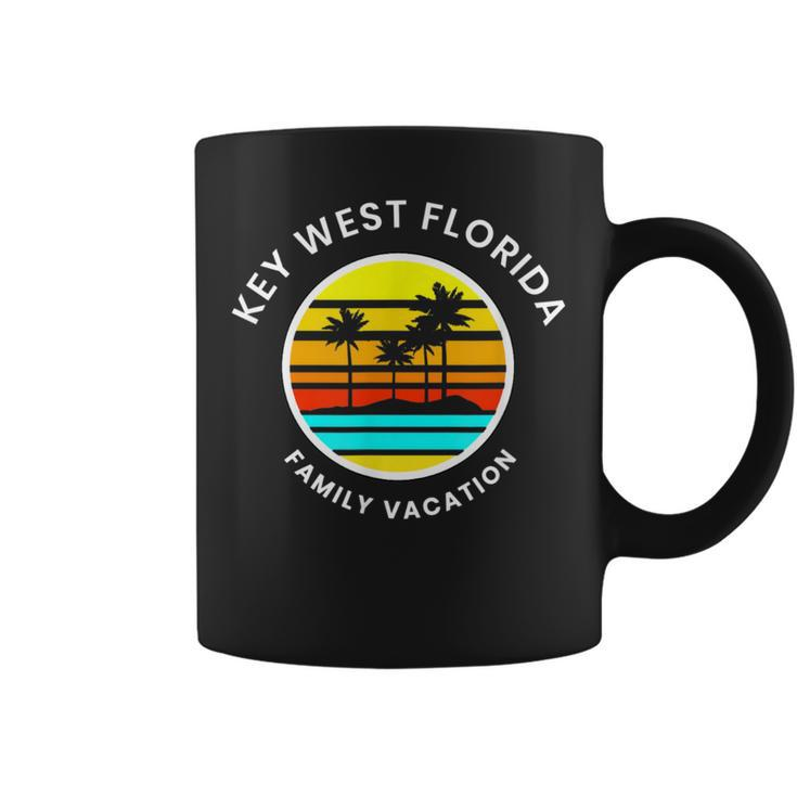 Key West Florida Family Vacation Sunset Palm Trees Coffee Mug