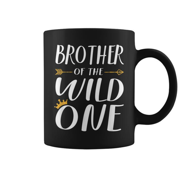Kids Funny Brother Of The Wild One Thing 1St Birthday Funny Gifts For Brothers Coffee Mug