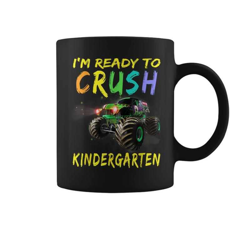 Kids Monster Truck Im Ready To Crush Kindergarten  Coffee Mug