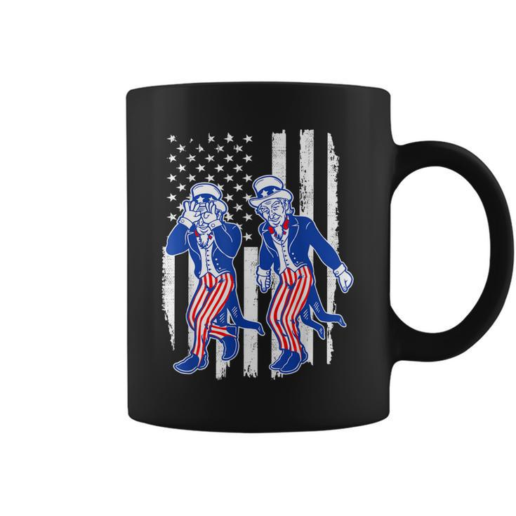 Kids Uncle Sam Griddy Dance  4Th Of July American Flag  Coffee Mug