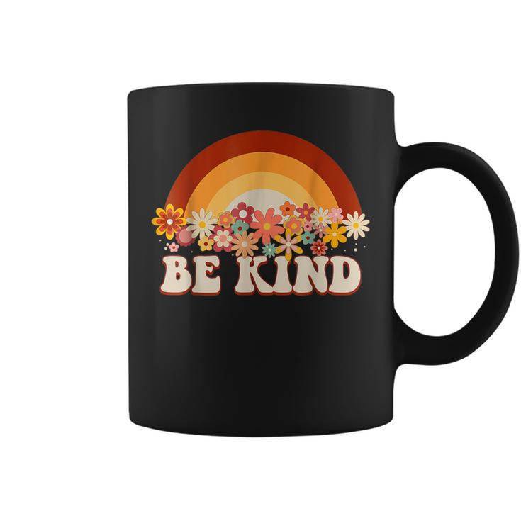 Be Kind Rainbow Choose Kindness Anti Bullying Groovy Organe Coffee Mug