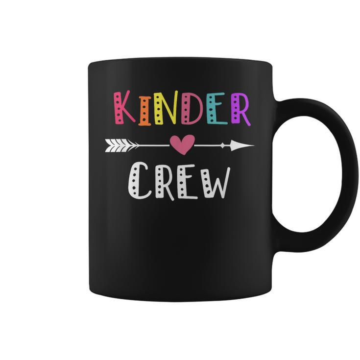 Kinder Crew Funny Kindergraten Teacher 1St Day Of School  Coffee Mug