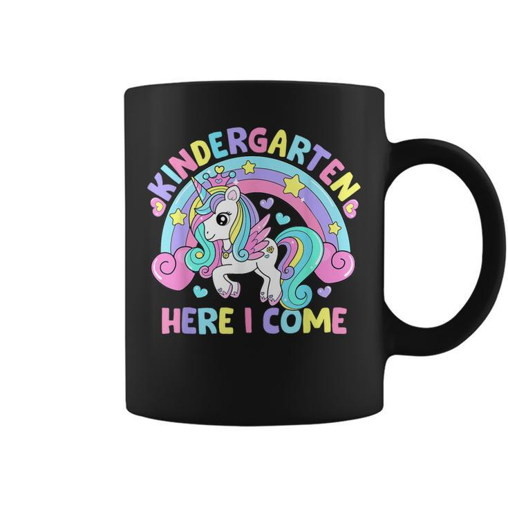 Kindergarten Here I Come Funny Unicorn Girls Back To School  Coffee Mug