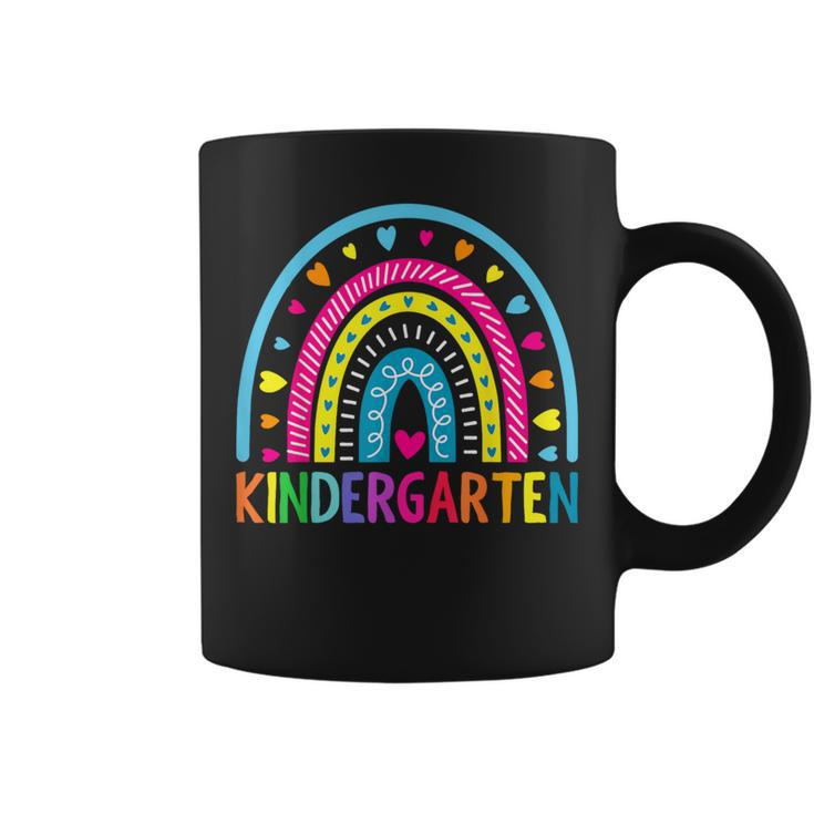 Kindergarten Rainbow Girls Boys Teacher First Day Of School Coffee Mug