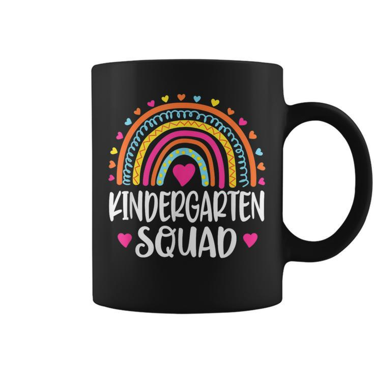 Kindergarten Squad Rainbow Back To School Teacher  Coffee Mug