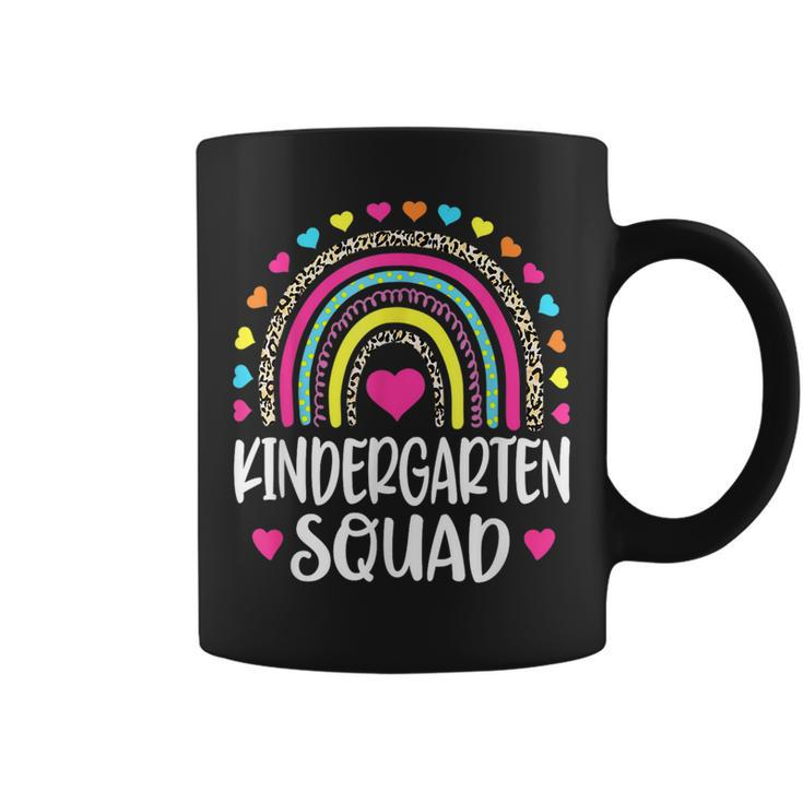 Kindergarten Squad Rainbow Back To School Teacher Coffee Mug