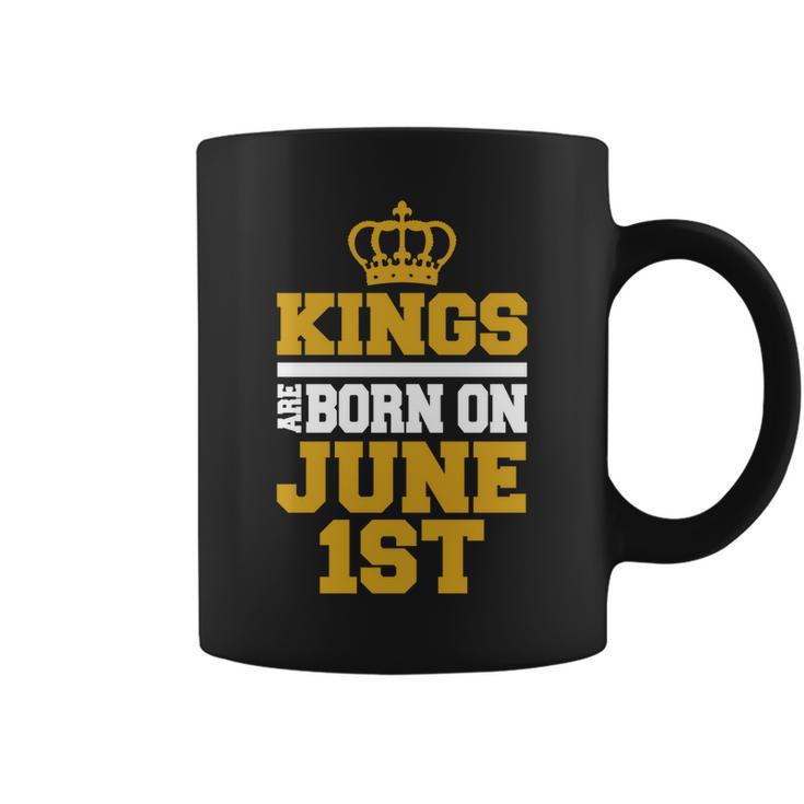 Kings Are Born On June 1St  Birthday  For Men Coffee Mug