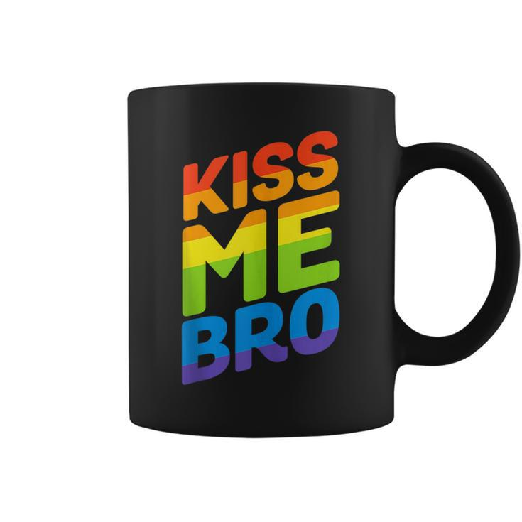 Kiss Me Bro Gay Pride Lgbtq  Coffee Mug