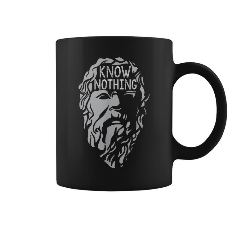 Know Nothing Socrates Philosophy History Quote Coffee Mug