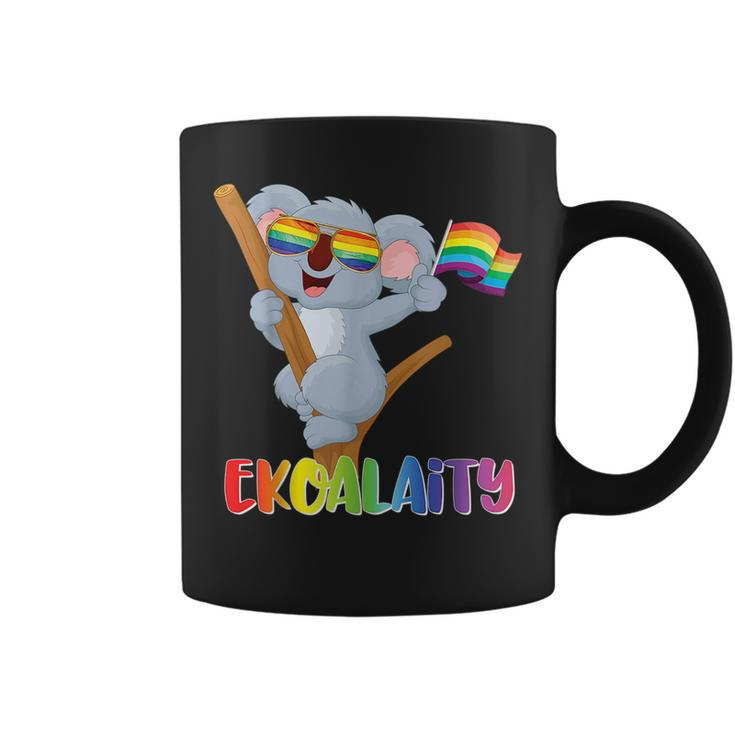 Koala Gay Pride  Men Women Kids Lgbt Rainbow Flag Gift  Coffee Mug