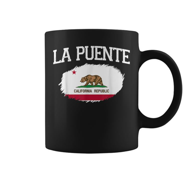 La Puente Ca California Flag Vintage Usa Sports Men Women  Coffee Mug