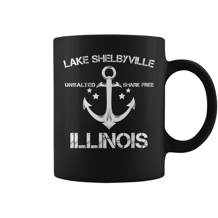 Lake Shelbyville Illinois Fishing Camping Summer Coffee Mug
